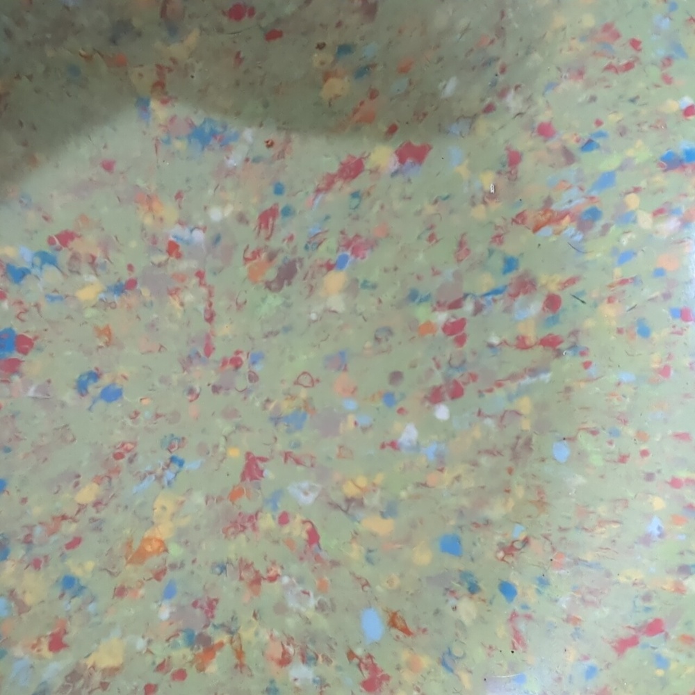 Double Handled Midcentury Texas Ware Confetti Bowl End of Day Splatter Pattern - Picture 3 of 3